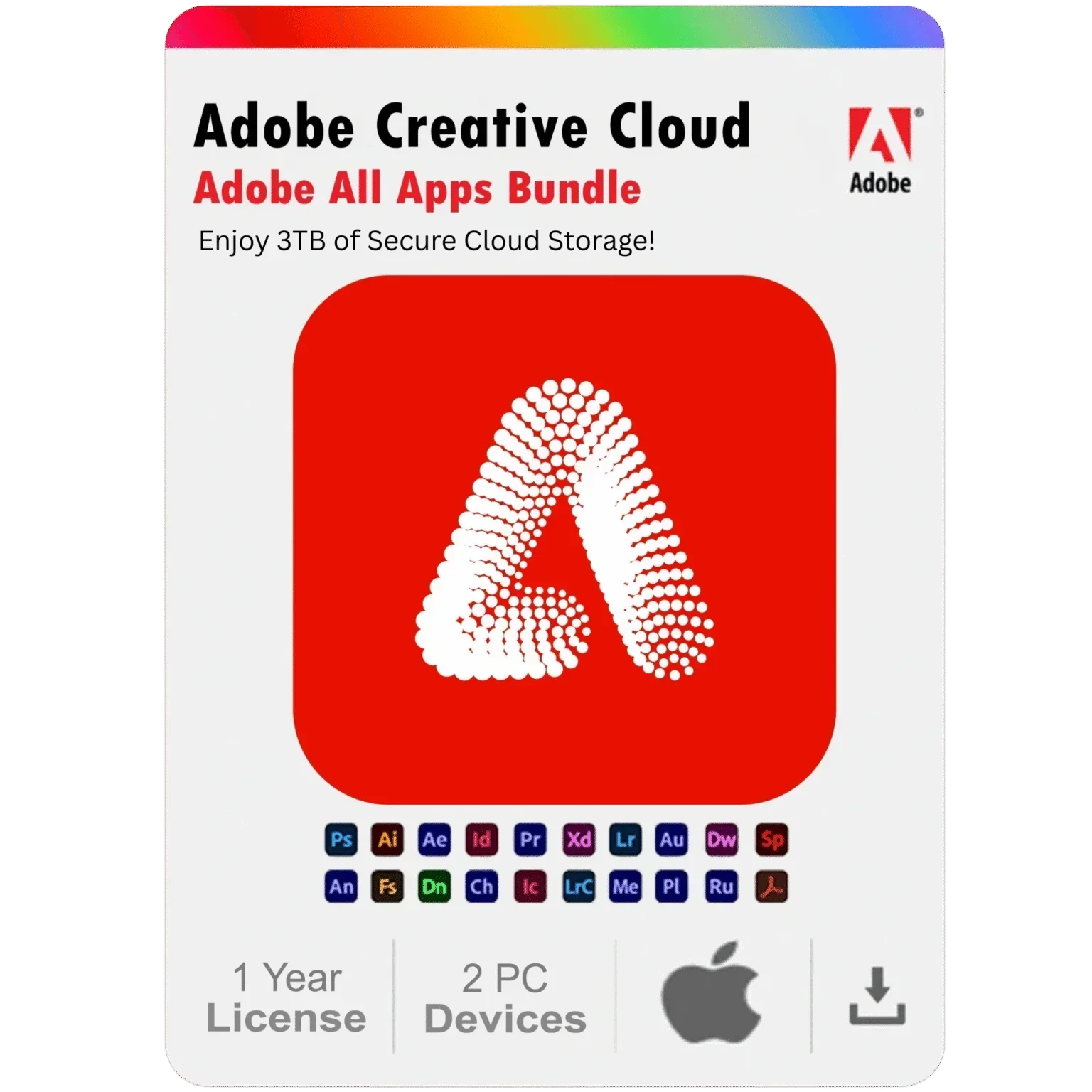 Adobe Firefly 2025 – 1 Year Subscription for Mac (2 Devices)