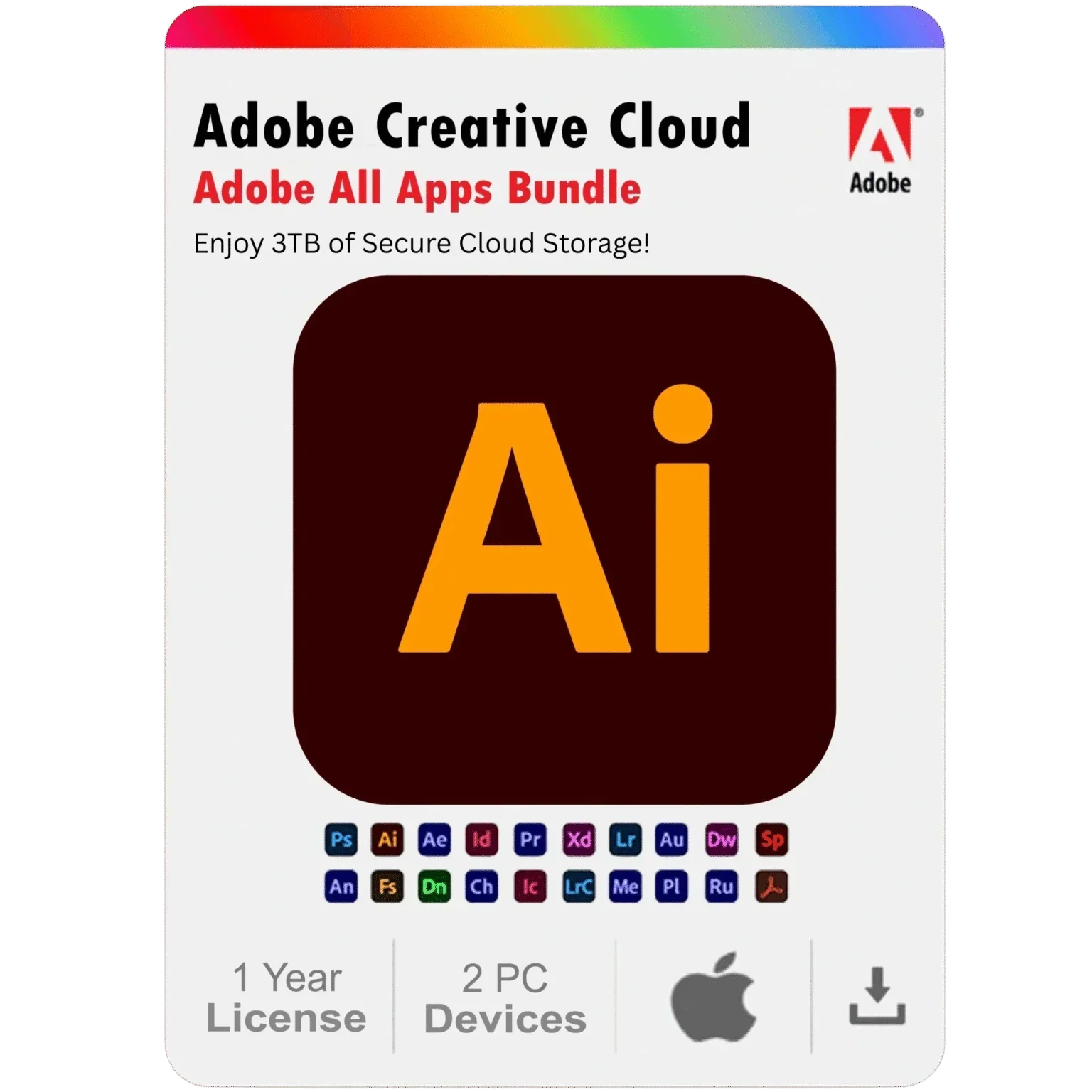 Adobe Illustrator 2025 – 1 Year Subscription for Mac (2 Devices)