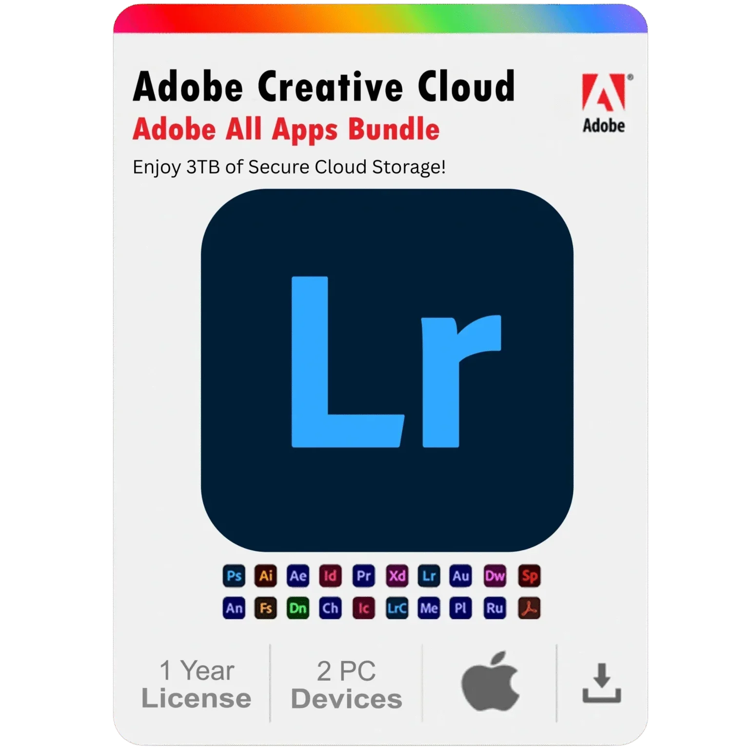 Adobe Lightroom 2025 1-Year Subscription for Mac (2 Devices)