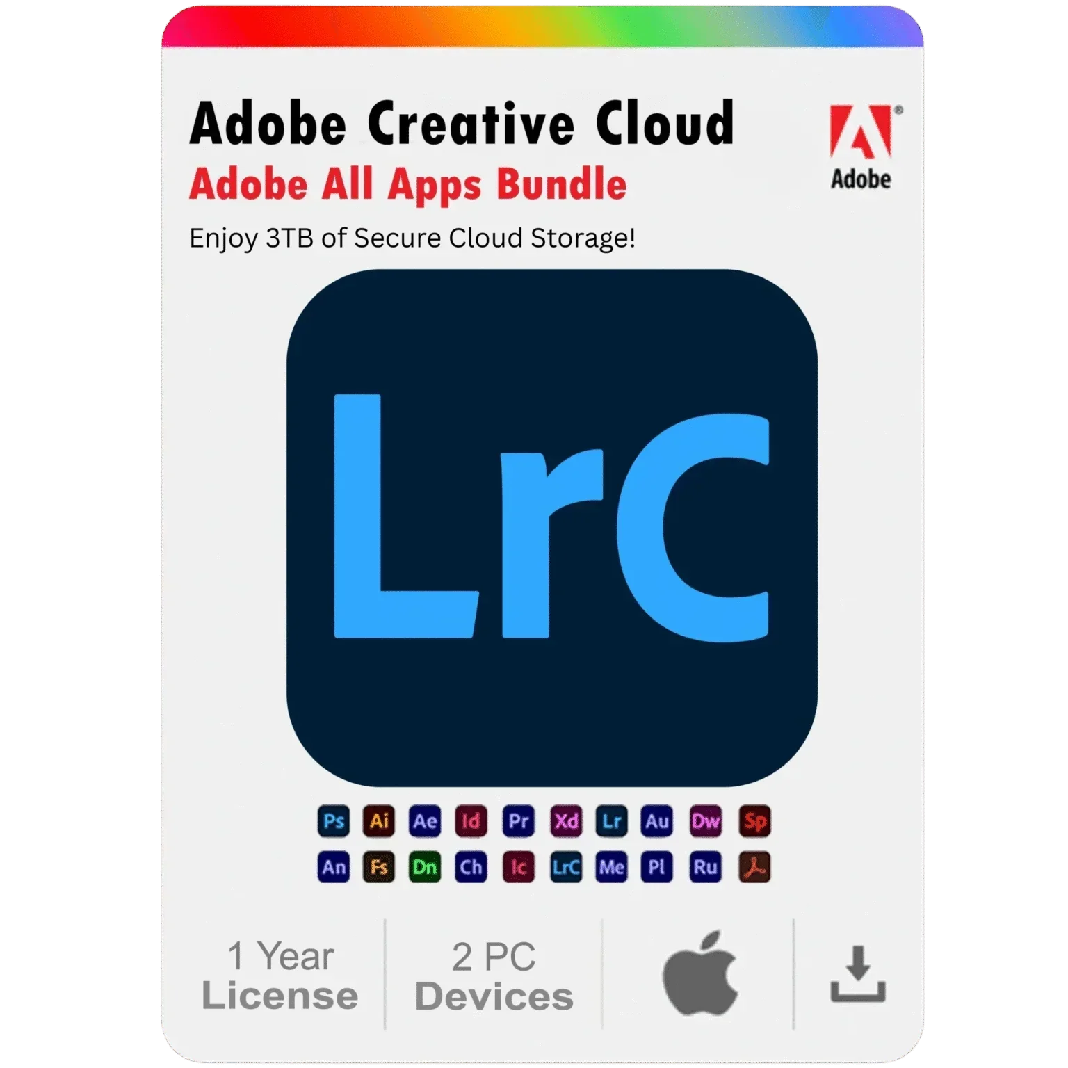 Adobe Lightroom Classic 2025 1-Year Subscription for Mac (2 Devices)