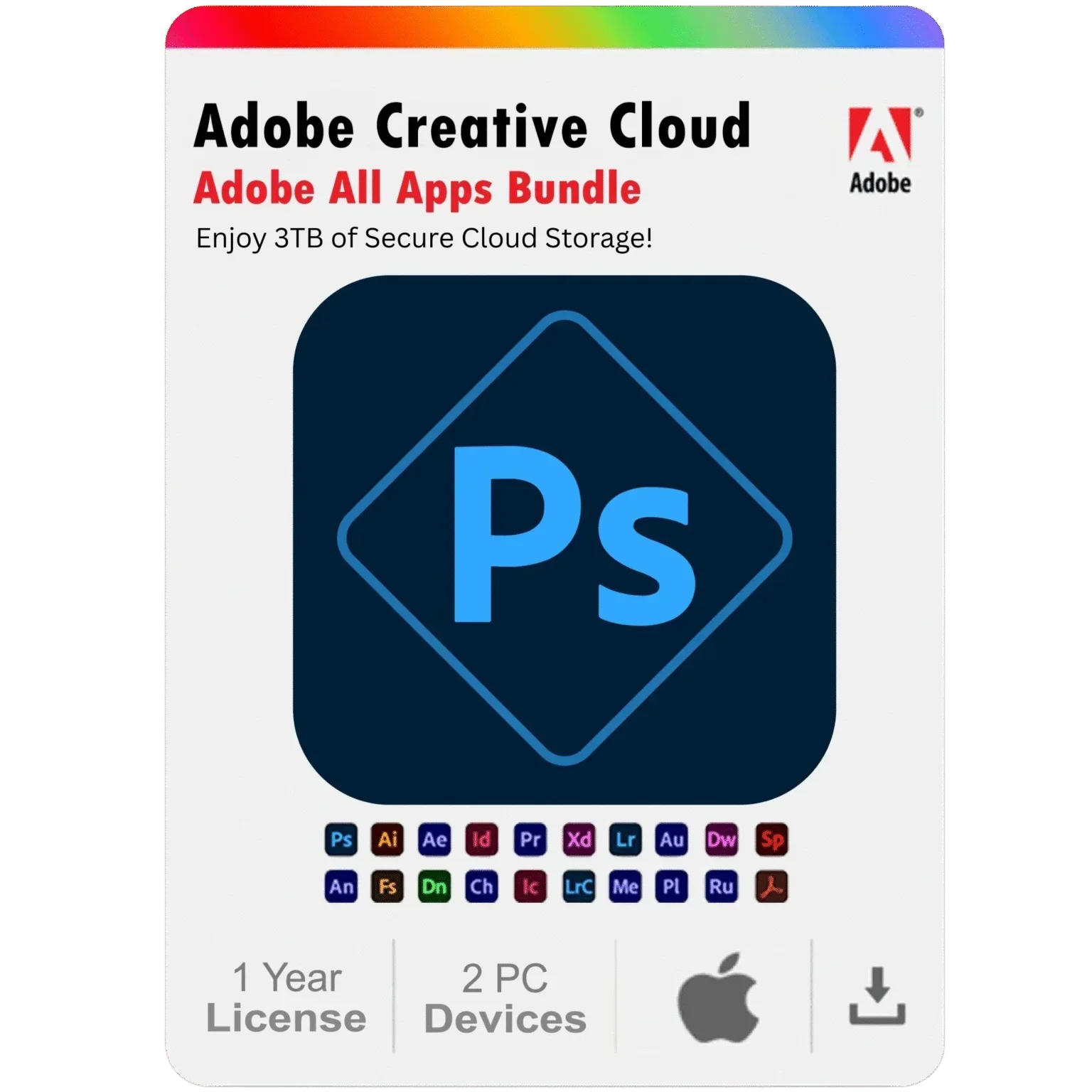 Adobe Photoshop Express 2025 1-Year Subscription for Mac (2 Devices)