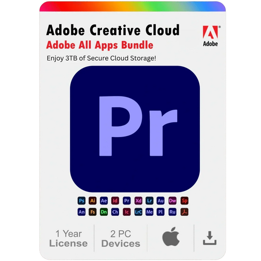Adobe Premiere Pro 2025 – 1 Year Subscription for Mac (2 Devices)