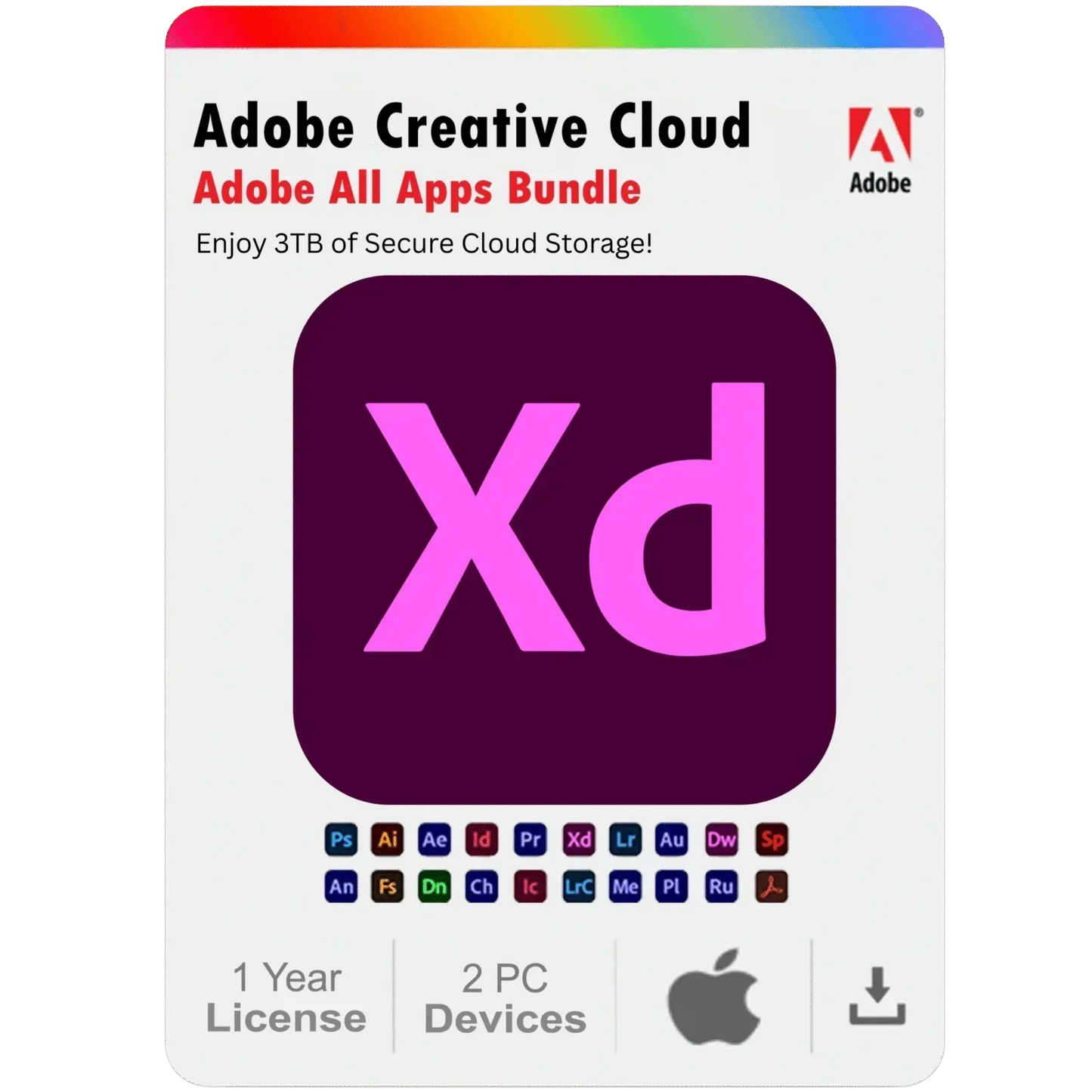 Adobe XD 2025 – 1 Year Subscription for Mac (2 Devices)