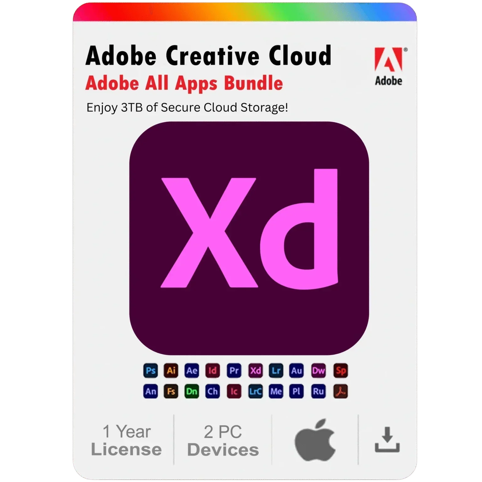 Adobe XD 2025 – 1 Year Subscription for Mac (2 Devices)